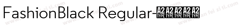 FashionBlack Regular字体转换